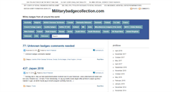 Desktop Screenshot of militarybadgecollection.com