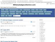 Tablet Screenshot of militarybadgecollection.com